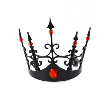 Fekete korona piros kövekkel