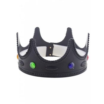 Fekete fiú korona kövekkel