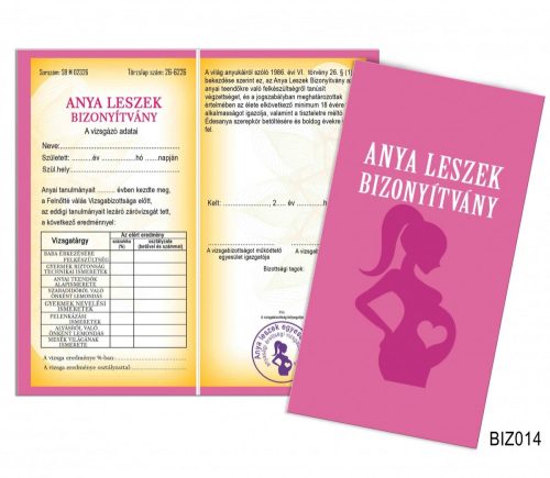 Bizonyítvány - Anya leszek