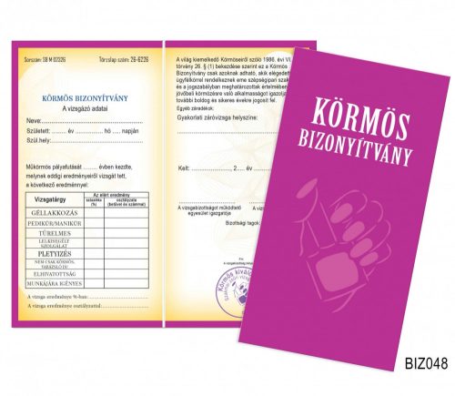 Bizonyítvány - Körmös