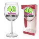 Borospohár - 40 lettem basszameg - Ajándék 40. Szülinapra