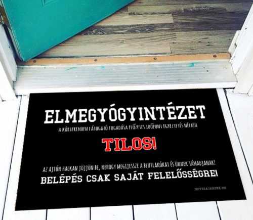 Lábtörlő - Elmegyógyintézet