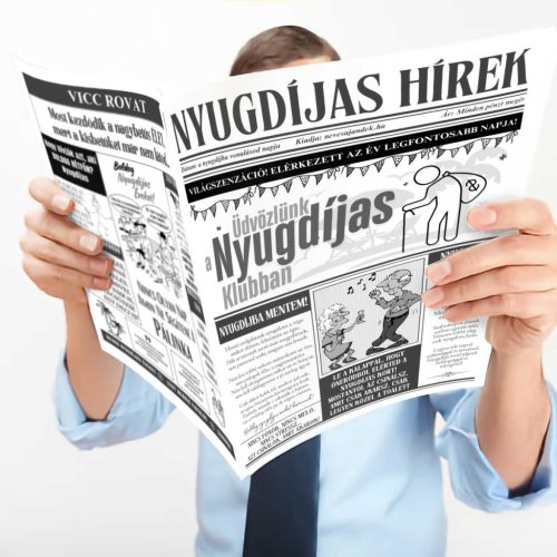 Vicces Újság - Vicces Nyugdíjas Búcsúztató Újság - Nyugdíjba Vonulásra Ajándék