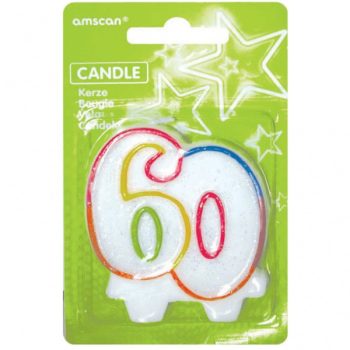 Számgyertya - 60. Szülinapi Keretes