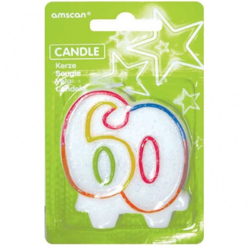 Számgyertya - 60. Szülinapi Keretes