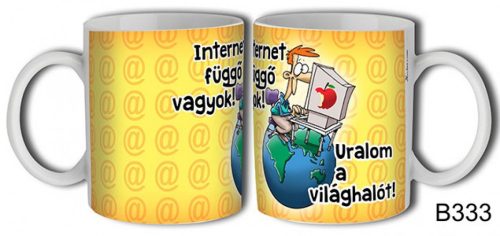 Bögre - Internet függő vagyok! - Ajándék informatikusoknak