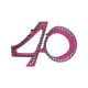 Parti szemüveg - Rózsaszín 40-es Számos Szülinapi
