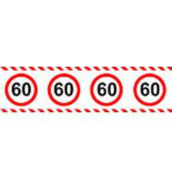 Számos Sebességkorlátozó Szülinapi Parti Szalag 60.- 15 m