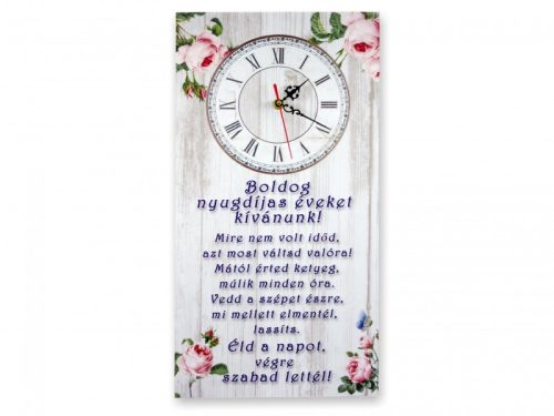 Falióra - Boldog Nyugdíjas Éveket Kívánunk! - 50cm