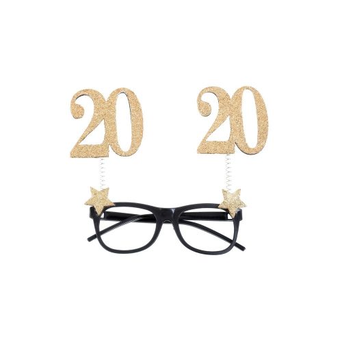 Arany Glitteres Szülinapi szemüveg - 20-as