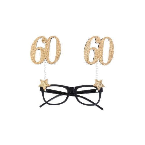 Arany Glitteres Szülinapi szemüveg - 60-as