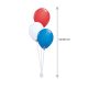Héliumos Luficsokor 3 db Standard 28 cm-es  Lufiból, Lufinehezékkel