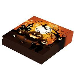 Halloween Tök Mintás Papír Parti Szalvéta - 12 db