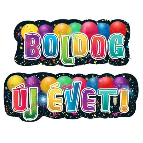 Parti Felirat - Boldog Új Évet! - Szilveszteri - 148cm