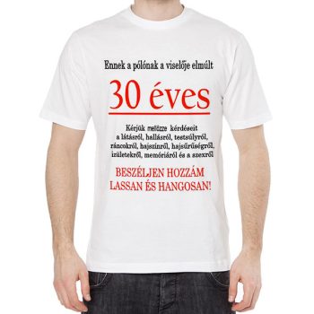 Póló - 30. Születésnapra -S