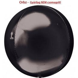 Fólia Lufi - Gömb (orbz) - Fekete - 40 cm
