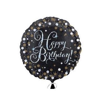 Fólia Lufi - Happy Birhday - Sparkling - 45cm