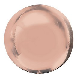 Fólia Lufi - Gömb (orbz) - Rosegold - 40 cm