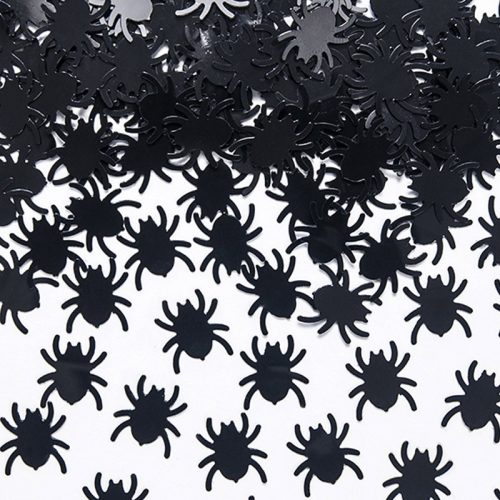 Konfetti - Fekete pókok -  Halloween
