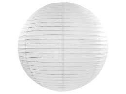 Lampion - Gömb - Fehér - 35cm