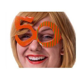 Parti Szemüveg - Narancssárga 50-es