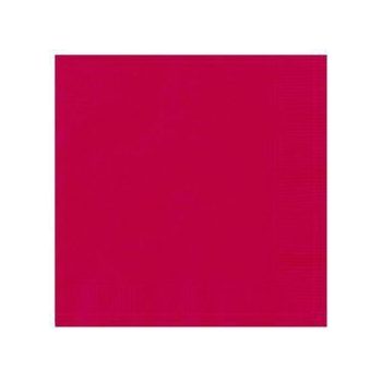 Egyszínű szalvéta - Piros - 20db-os