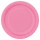 Papír tányér - Rózsaszín - 23 cm