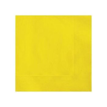 Egyszínű Szalvéta - Napsárga - 33 cm x 33 cm, 20 db-os