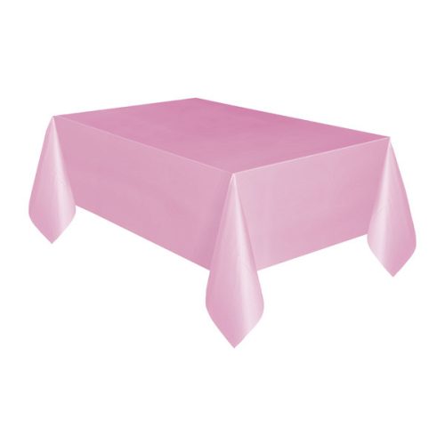 Asztalterítő - Rózsaszín Műanyag - 137 cm x 274 cm