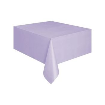 Asztalterítő - Levendulalila Műanyag - 137 cm x 274 cm