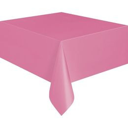 Asztalterítő - Hot Pink Rózsaszín Műanyag - 137 cm x 274 cm