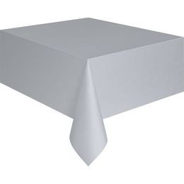 Asztalterítő - Ezüst Műanyag - 137 cm x 274 cm
