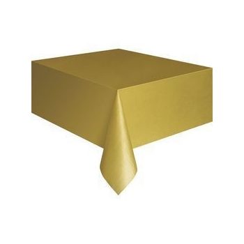 Asztalterítő - Arany Műanyag - 137 cm x 274 cm