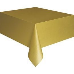 Asztalterítő - Arany Műanyag - 137 cm x 274 cm