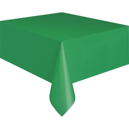 Asztalterítő - Zöld műanyag - 137 cm x 274 cm
