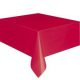 Asztalterítő - Piros Műanyag - 137 cm x 274 cm
