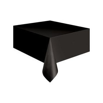 Asztalterítő - Fekete Műanyag - 137 cm x 274 cm