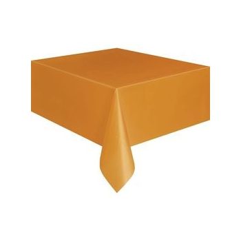 Asztalterítő - Narancssárga Műanyag - 137 cm x 274 cm