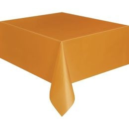Asztalterítő - Narancssárga Műanyag - 137 cm x 274 cm