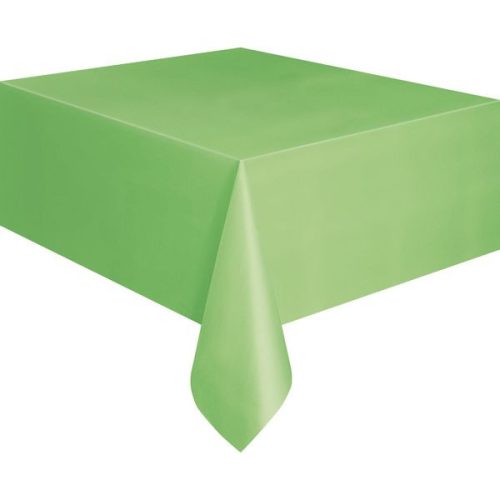 Asztalterítő - Lime Zöld műanyag - 137 cm x 274 cm
