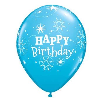   Gumi Lufi - Csomag - Kék csillagos Happy Birtday - 6db/csomag