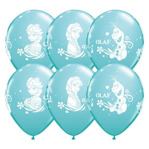 Gumi Lufi - Csomag - Jégvarázs - Frozen Anna, Elsa, Olaf Carribean Blue (6 db/csomag)