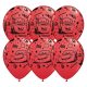 Gumi Lufi - Mintás - Lightning McQueen and Mater Red Lufi - 28 cm - 6db