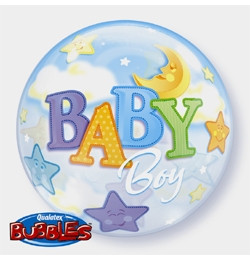 Buborék Lufi - Babaszületésre - Baby Fiús - 56cm