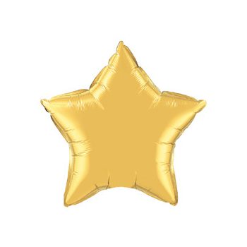 Fólia Lufi - Egyszínű Csillag - Egyszínű - Arany - 51cm