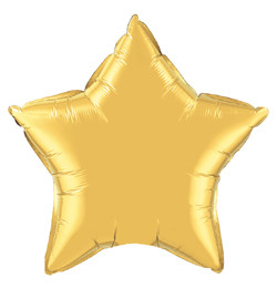 Fólia Lufi - Egyszínű Csillag - Egyszínű - Arany - 51cm