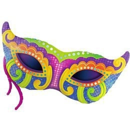 Fólia Lufi - Super Shape - Farsangi Mardi Gras Mask - 97 cm