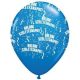 Gumi Lufi - Csomag - Boldog Születésnapot Kék - 6db/csomag - 28cm