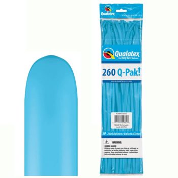   Modellező lufi - Égszínkék Q-Pak Party Kukac - Normál, 50 db