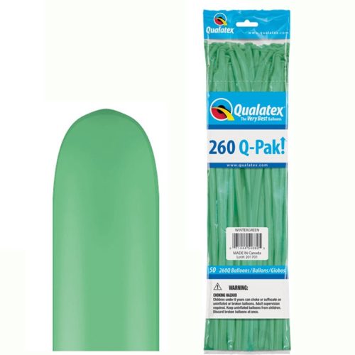Modellező Lufi - Haragos Zöld - Normál, 50 db